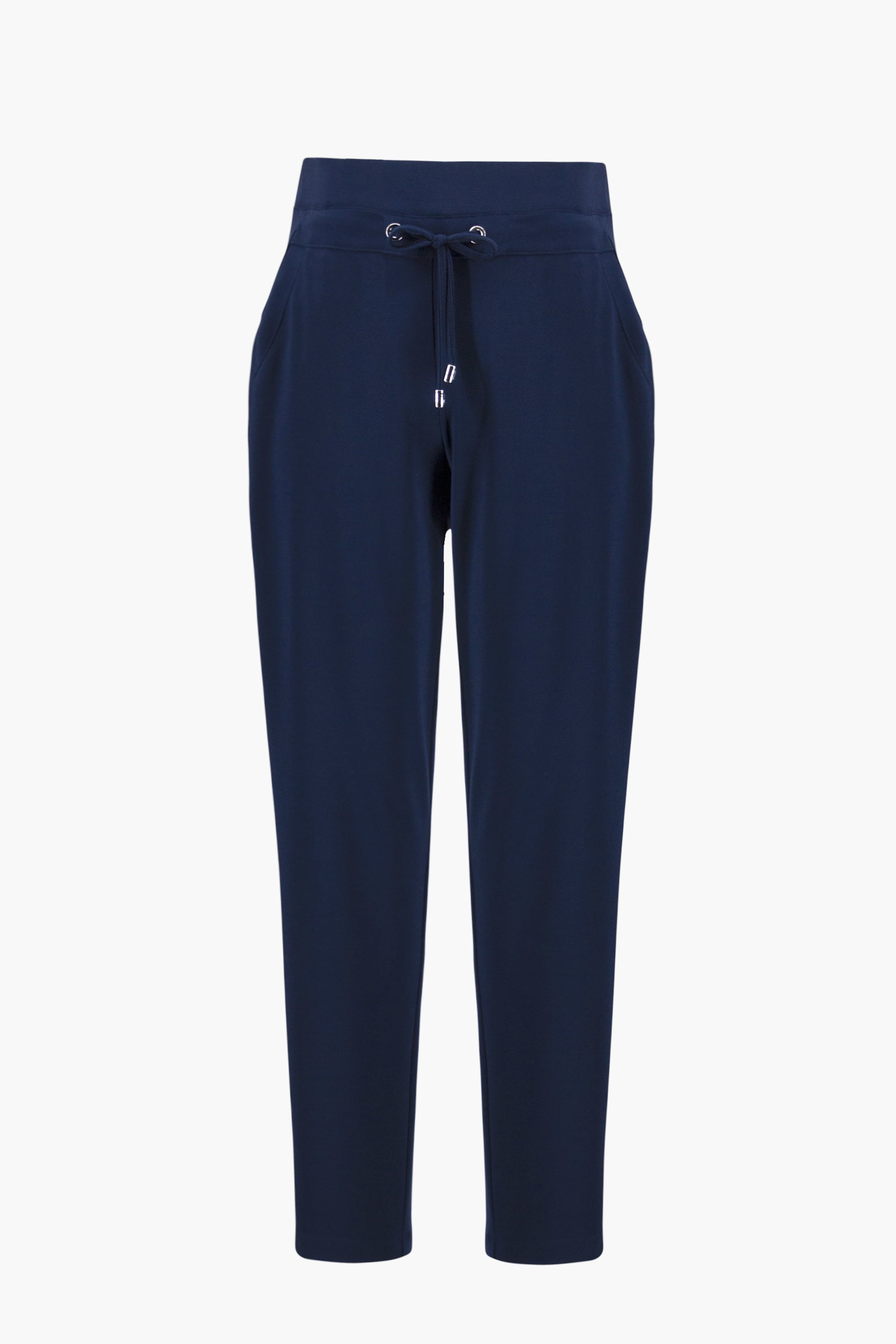 Silky Knit Pull-On Jogger Pants With Drawstring