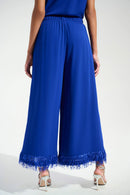 Joseph Ribkoff Signature | Georgette Wide Leg Culotte With Novelty Hem-261716