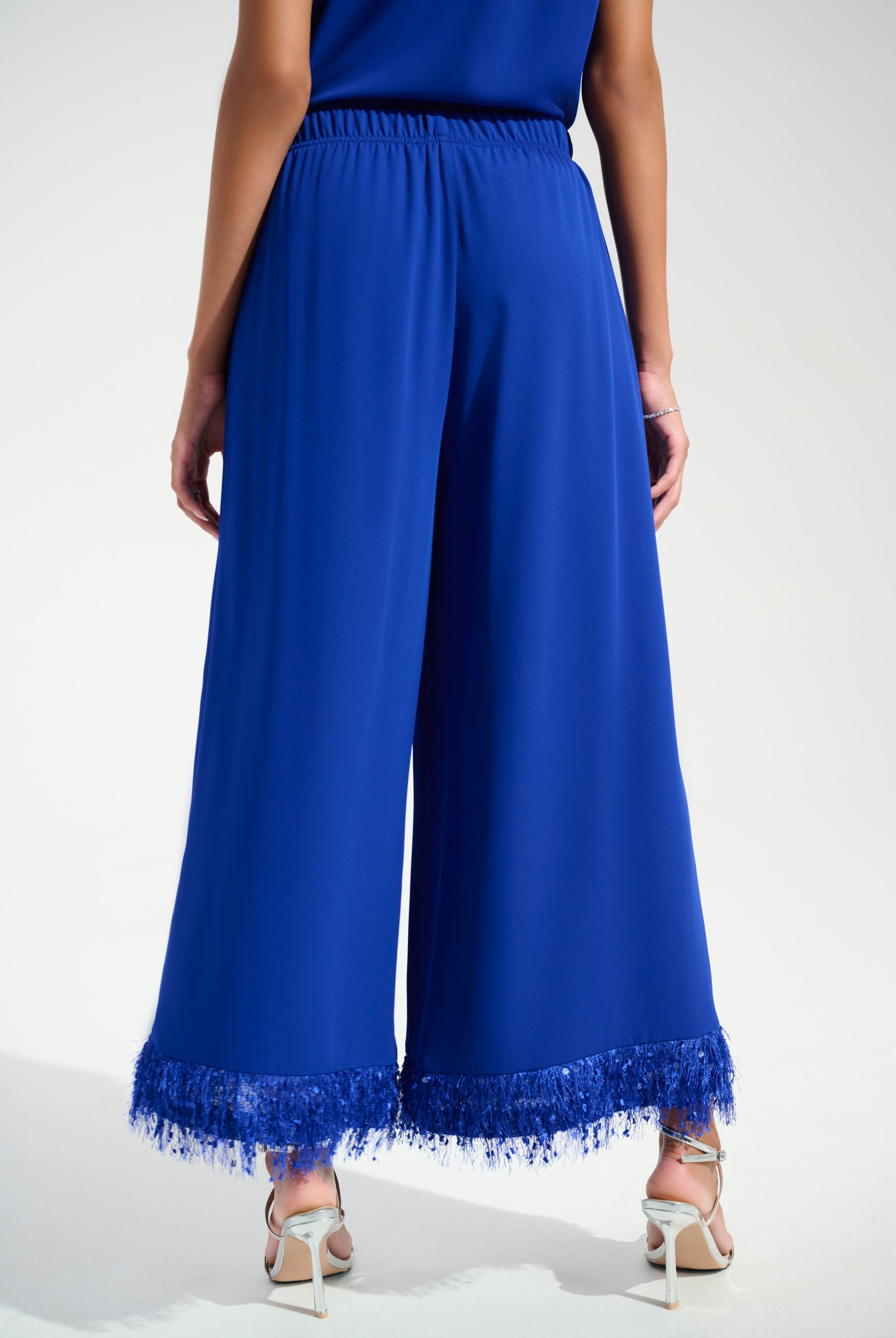Signature | Georgette Wide Leg Culotte With Novelty Hem