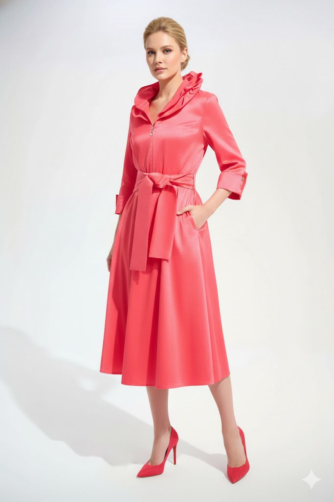 Joseph Ribkoff Signature| Stretch Taffeta Fit Dress-261719