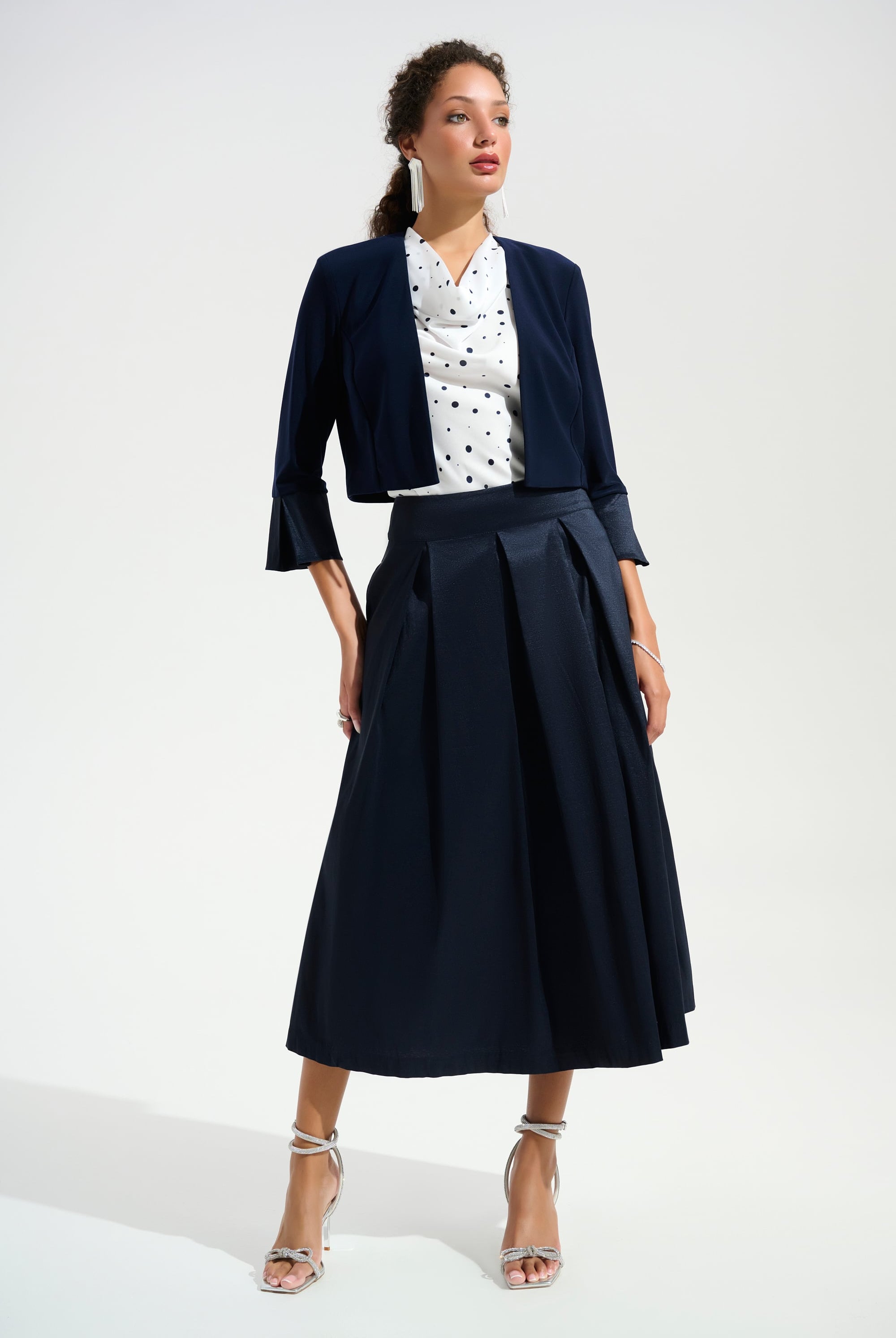 Signature | Silky Knit Cover-Up With Stretch Taffeta Cuffs