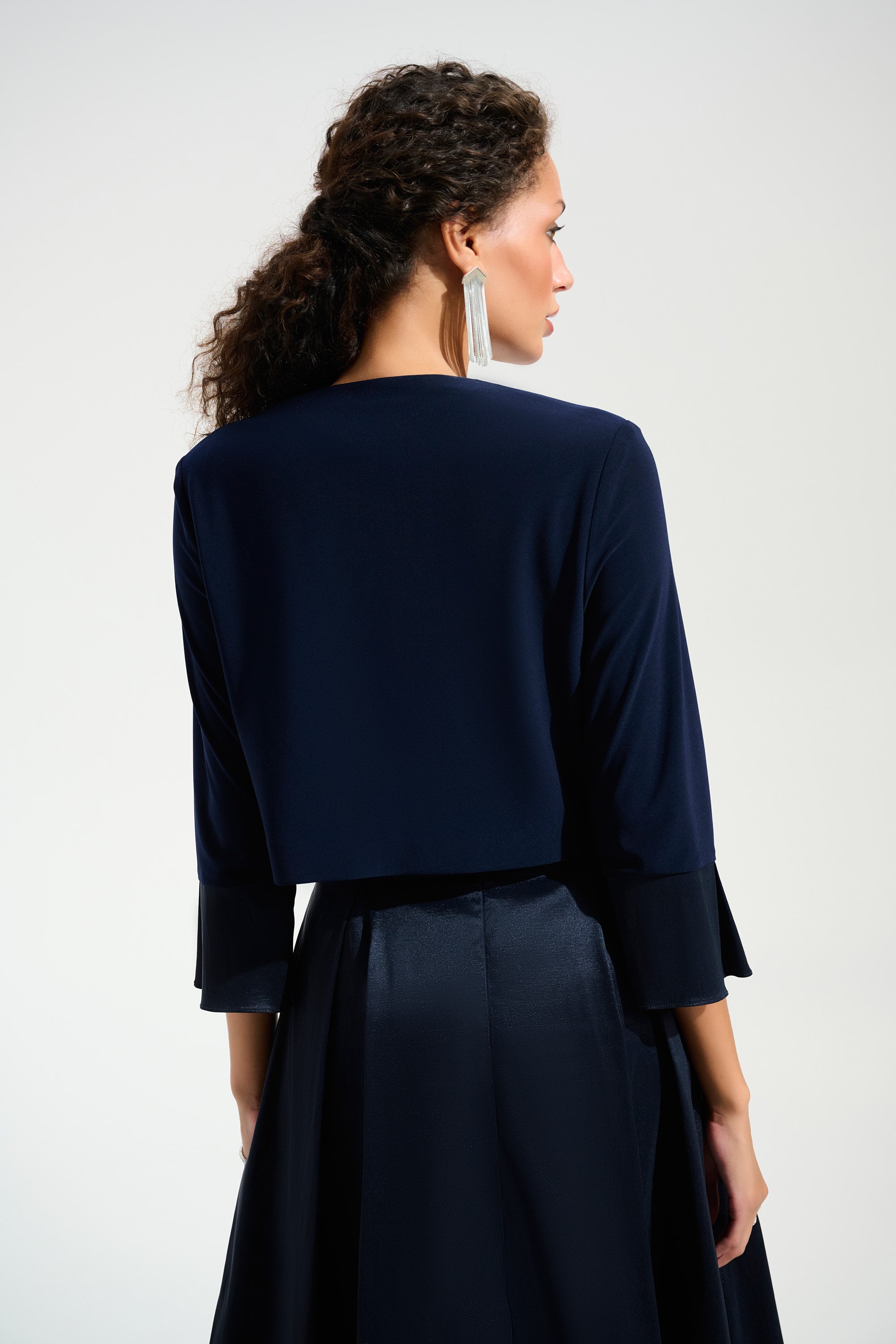 Signature | Silky Knit Cover-Up With Stretch Taffeta Cuffs