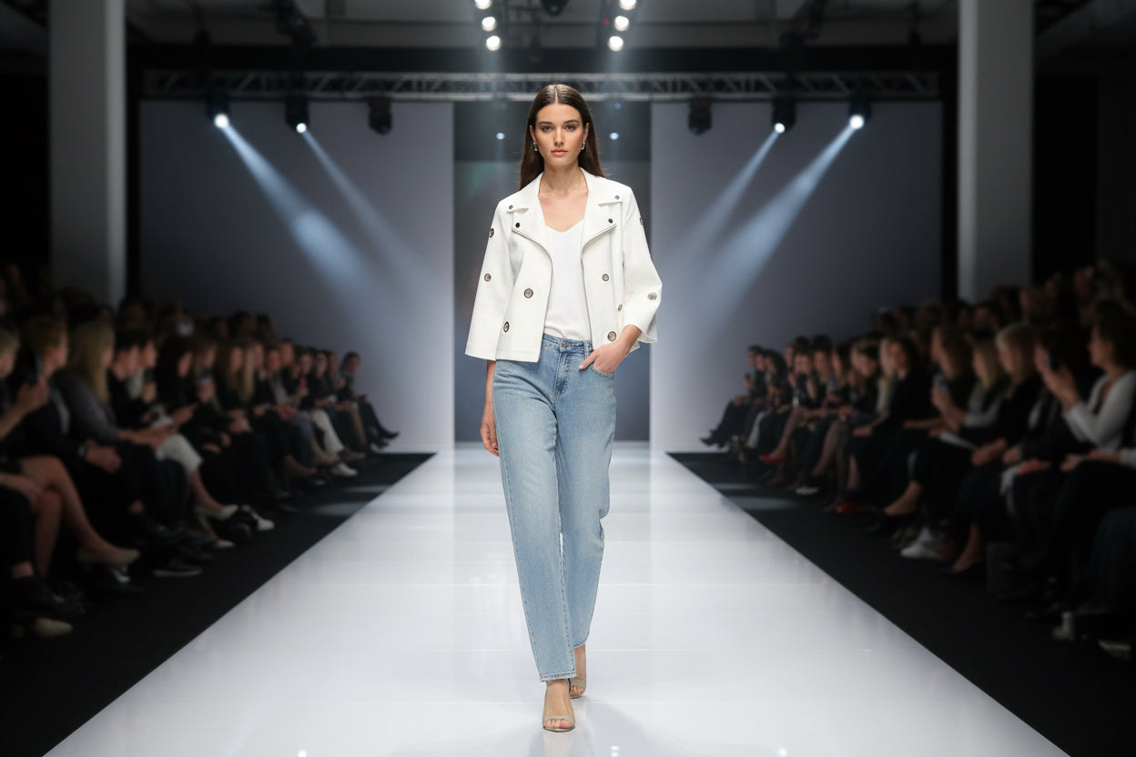 Joseph Ribkoff Foiled Faux Suede Swing Jacket-261905