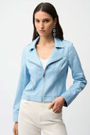 Joseph Ribkoff Foiled Faux Suede Fitted Jacket-261910