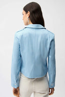 Joseph Ribkoff Foiled Faux Suede Fitted Jacket-261910