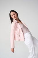 Joseph Ribkoff Foiled Faux Suede Fitted Jacket-261910