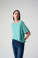 Joseph Ribkoff Sequins Yarn Short Sleeve Sweater-261917