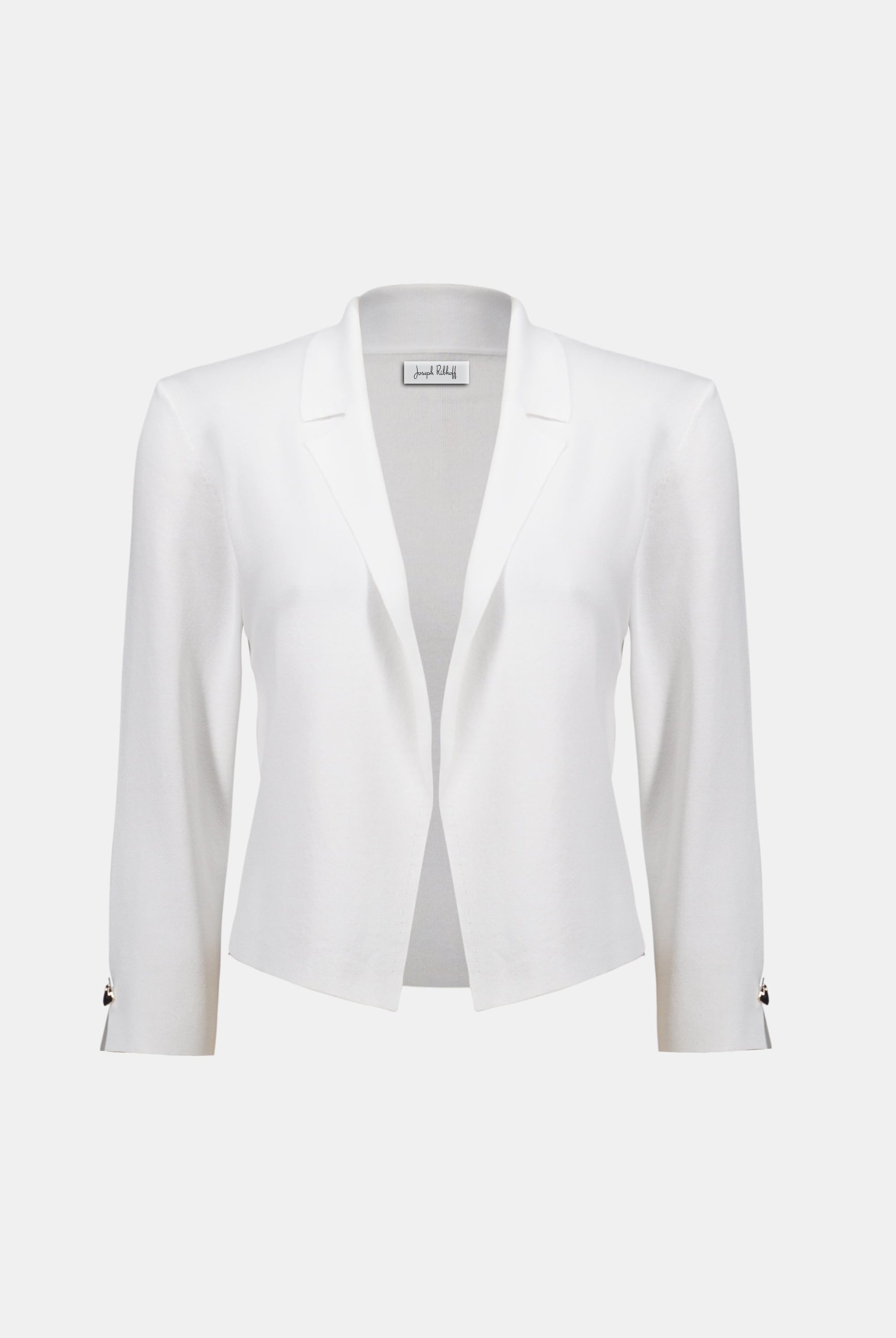 Viscose Blend Open-Front Cardigan