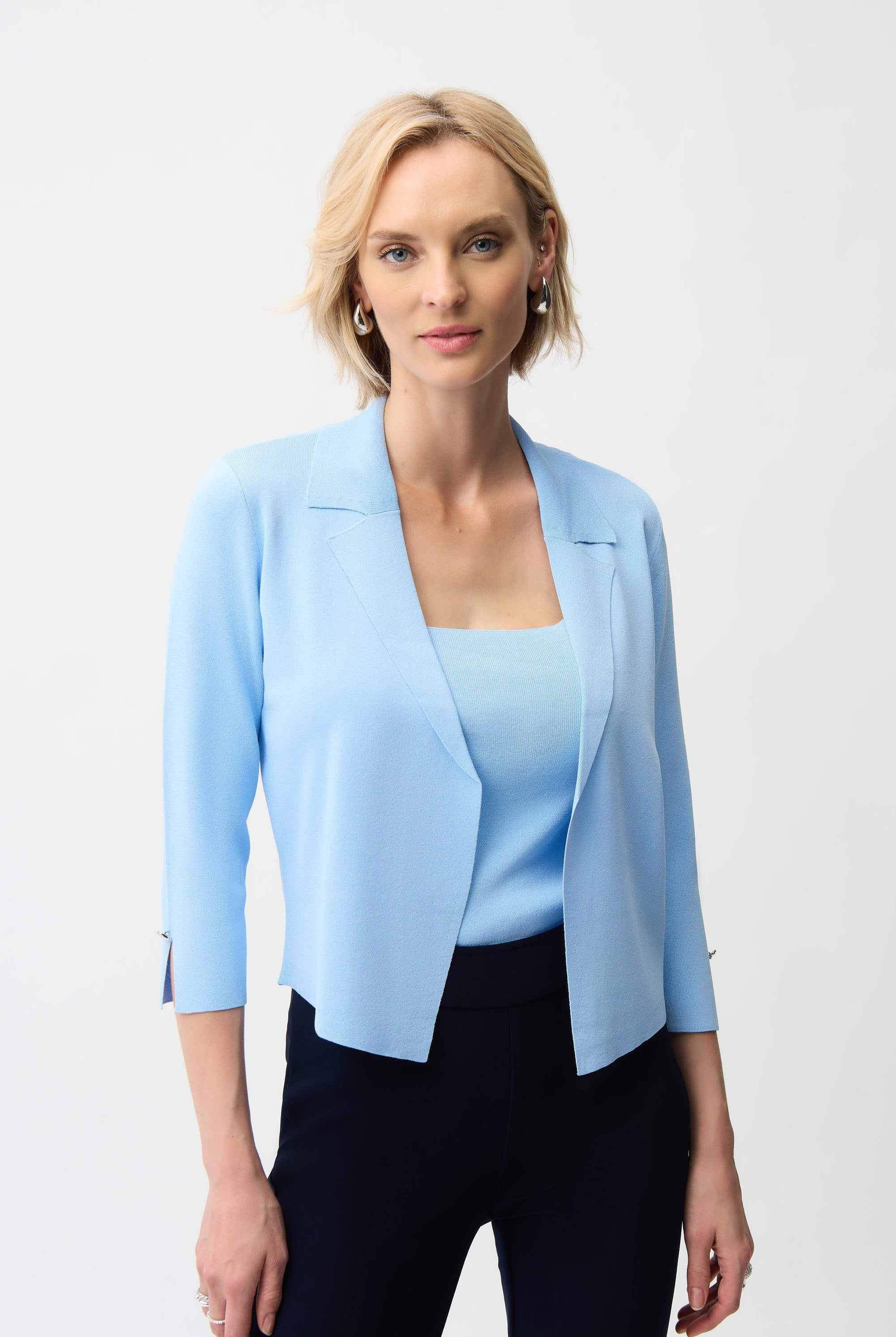 Joseph Ribkoff Viscose Blend Open-Front Cardigan | Unique Apparel USA