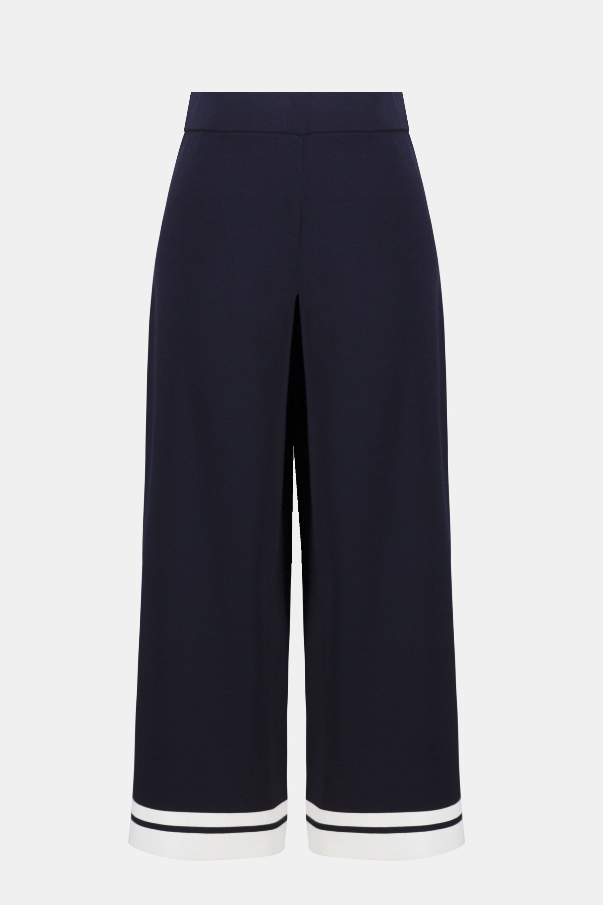 Viscose Blend Culotte pants With Stripe Detail