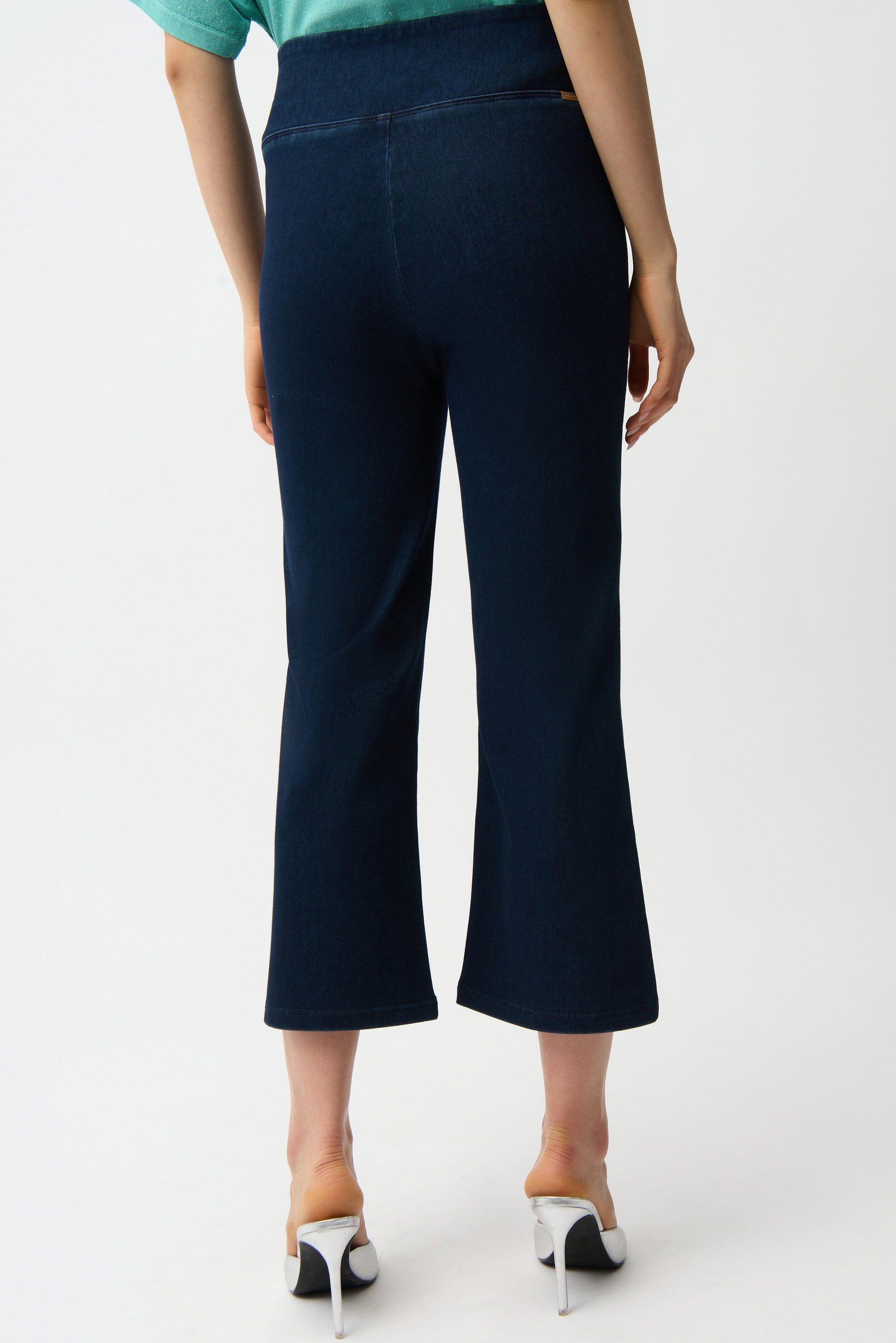 Joseph RIbkoff Knit Denim Cropped Flare Pant-261953