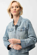 Joseph Ribkoff Denim Jacket With Rhinestones-261958