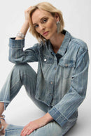 Joseph Ribkoff Denim Jacket With Rhinestones-261958
