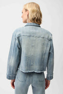 Joseph Ribkoff Denim Jacket With Rhinestones-261958