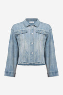Joseph Ribkoff Denim Jacket With Rhinestones-261958
