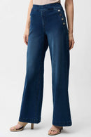Joseph Ribkoff Wide Leg Pull-On Jeans-261961