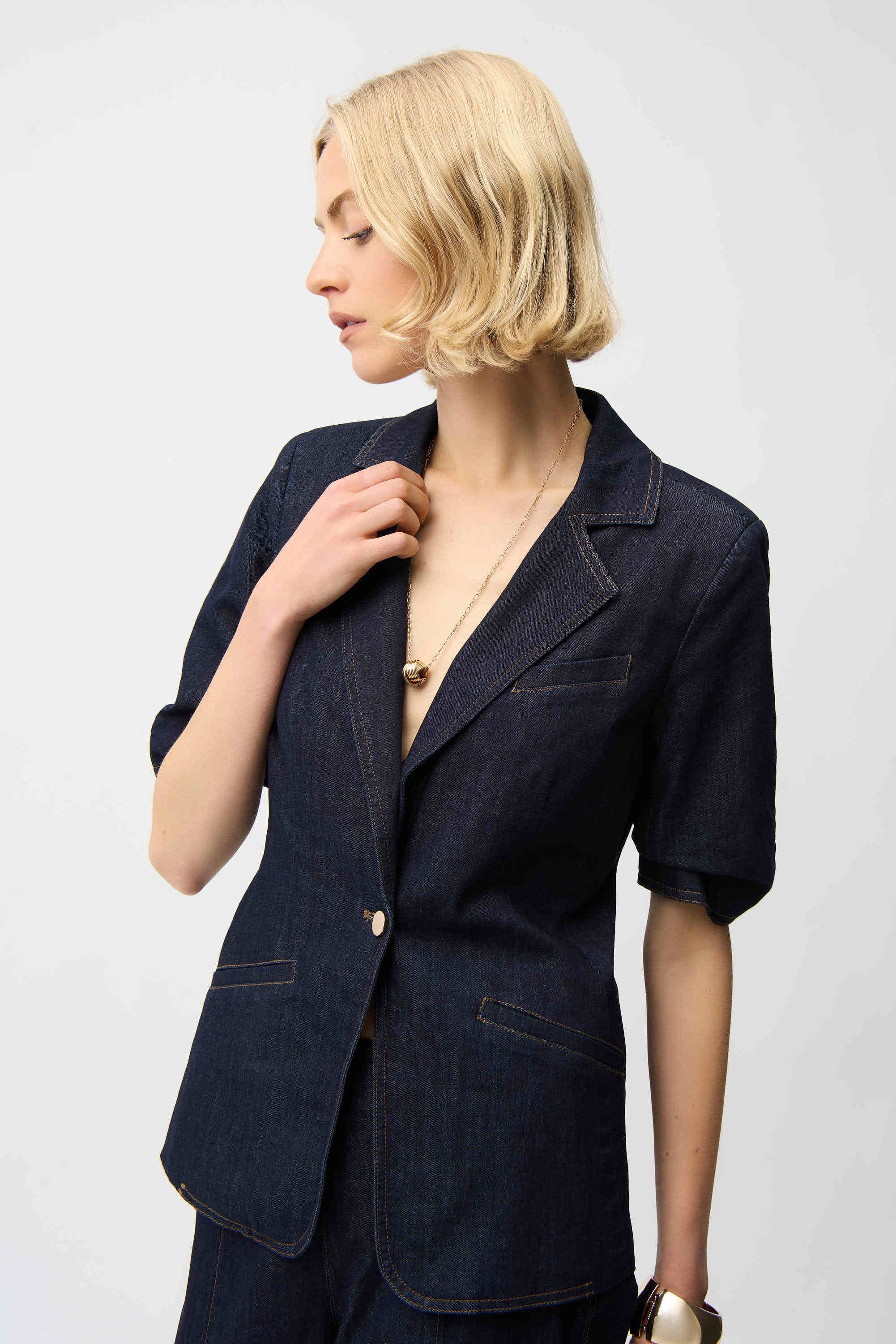Joseph Ribkoff Denim Fitted Blazer-261968