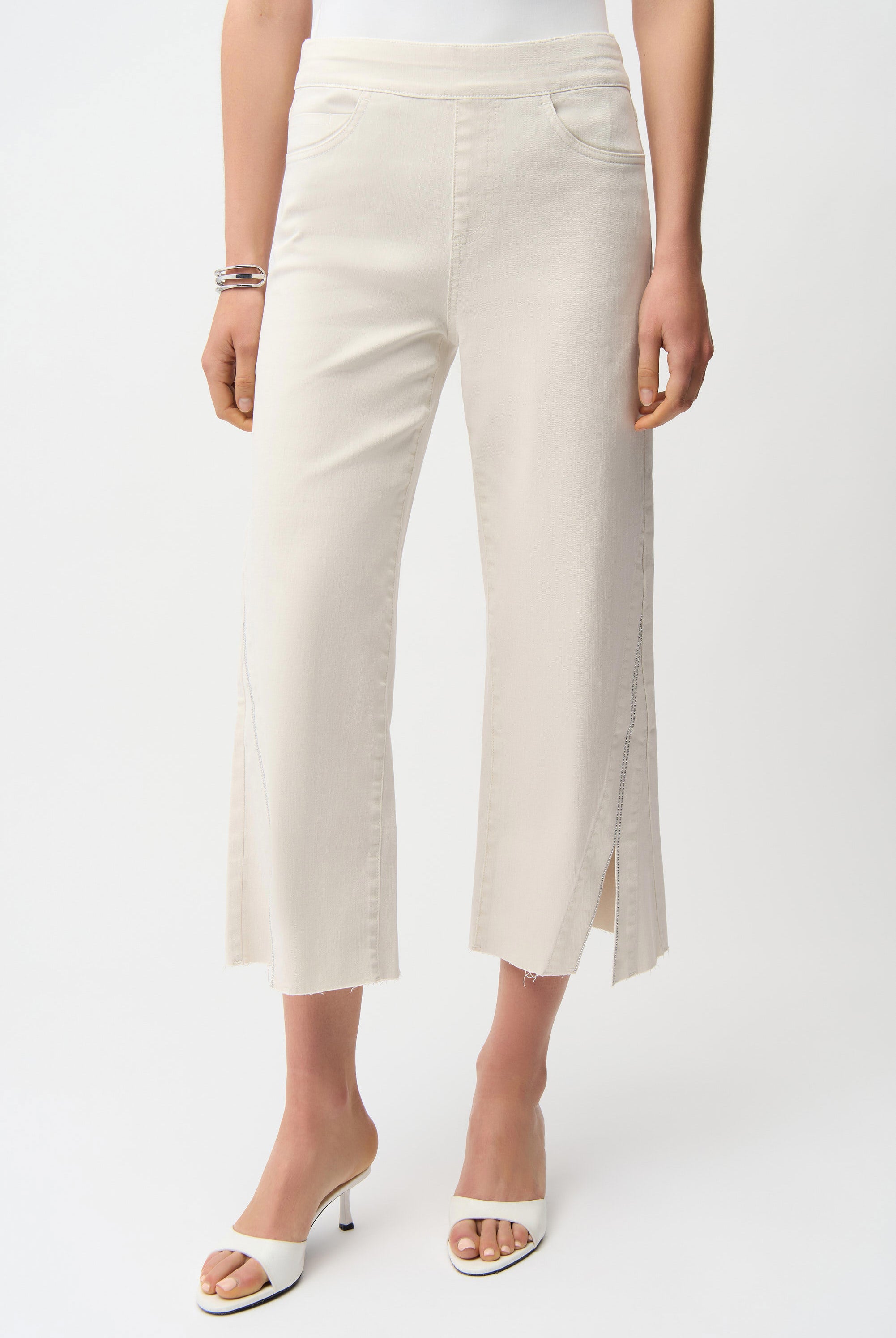 Joseph Ribkoff Culotte Jeans With Rhinestones | Unique Apparel USA