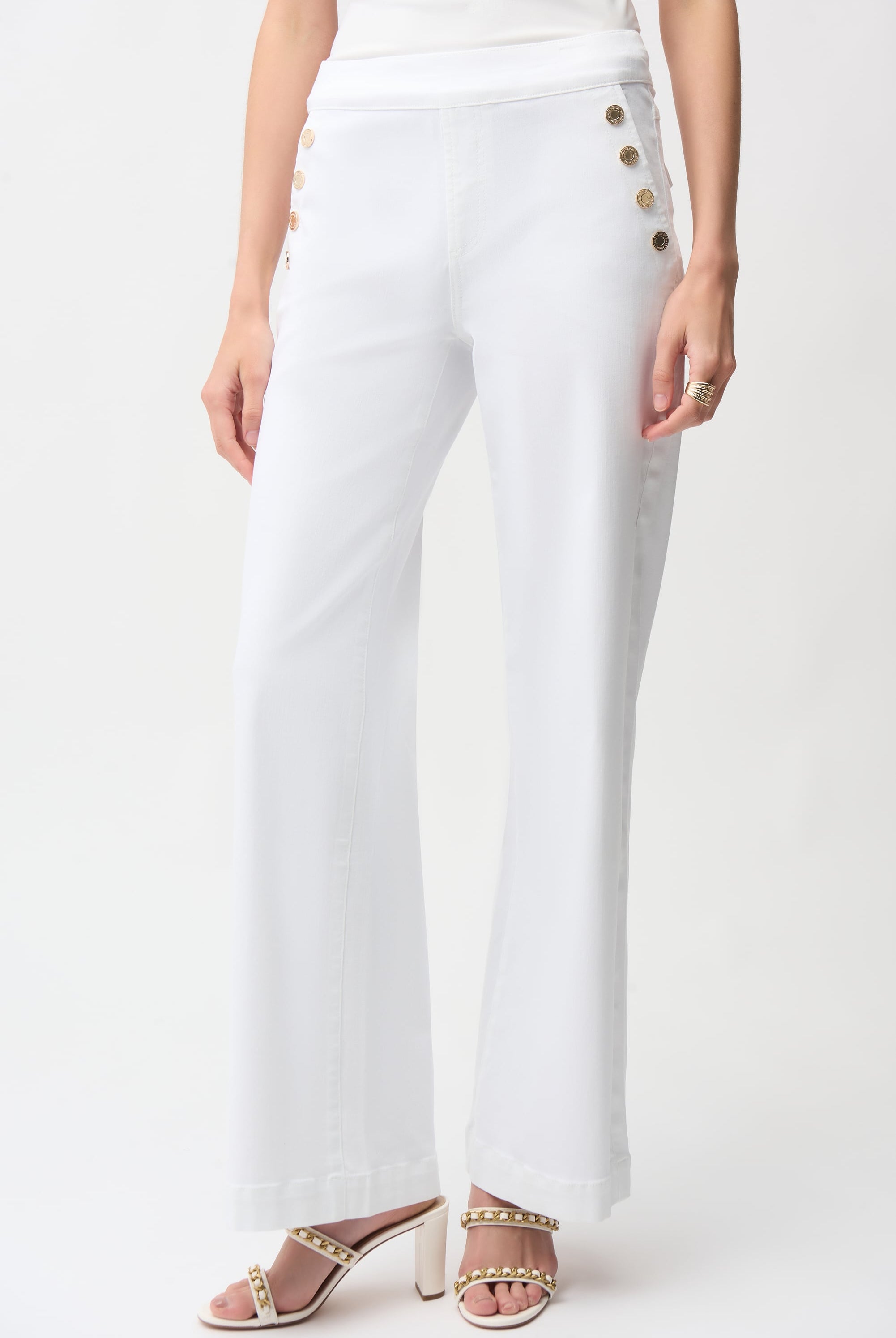 Wide Leg Pull-On Jeans