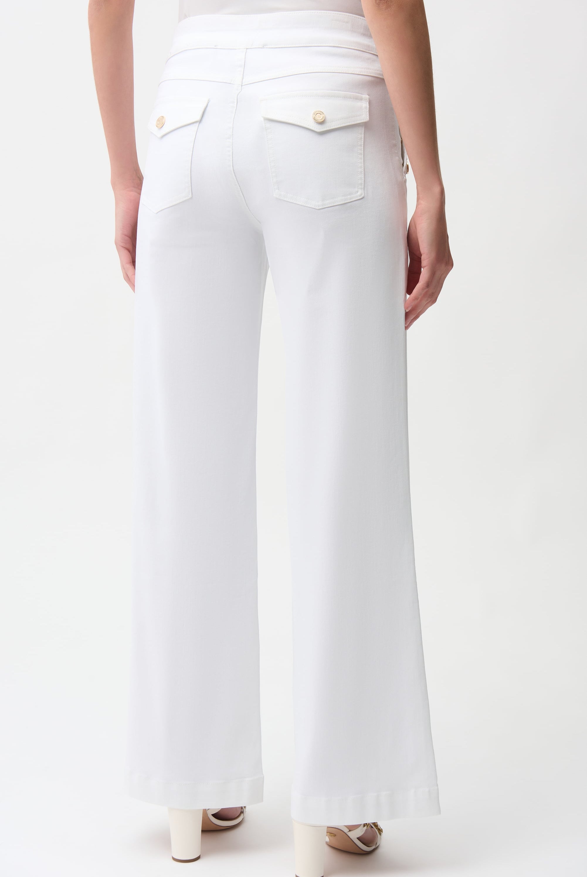 Wide Leg Pull-On Jeans