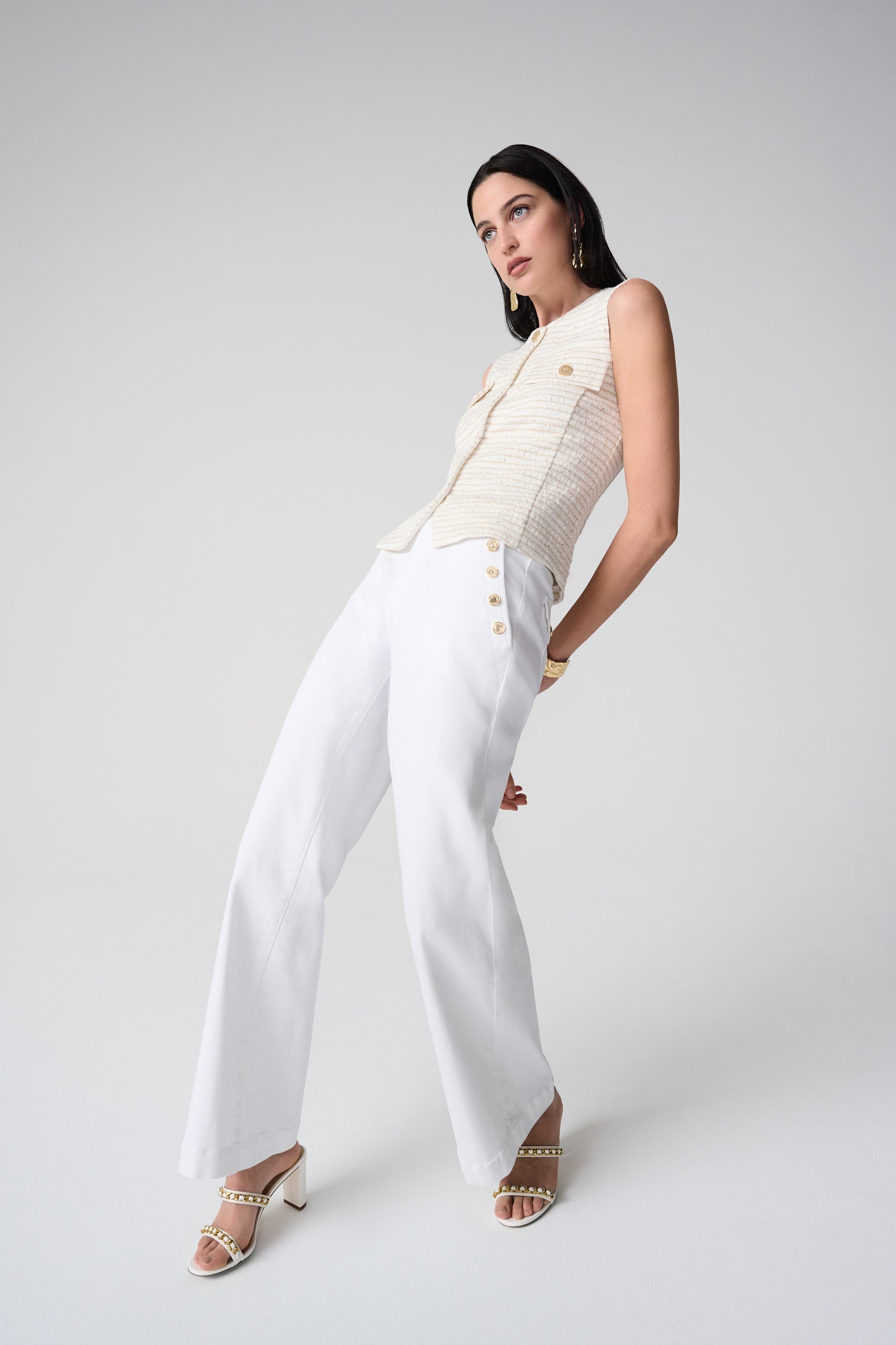 Wide Leg Pull-On Jeans