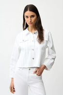 Joseph Ribkoff Denim Jacket With Rhinestones-261973