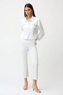 Joseph Ribkoff Denim Jacket With Rhinestones-261973