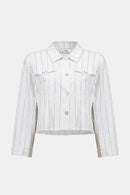 Joseph Ribkoff Denim Jacket With Rhinestones-261958