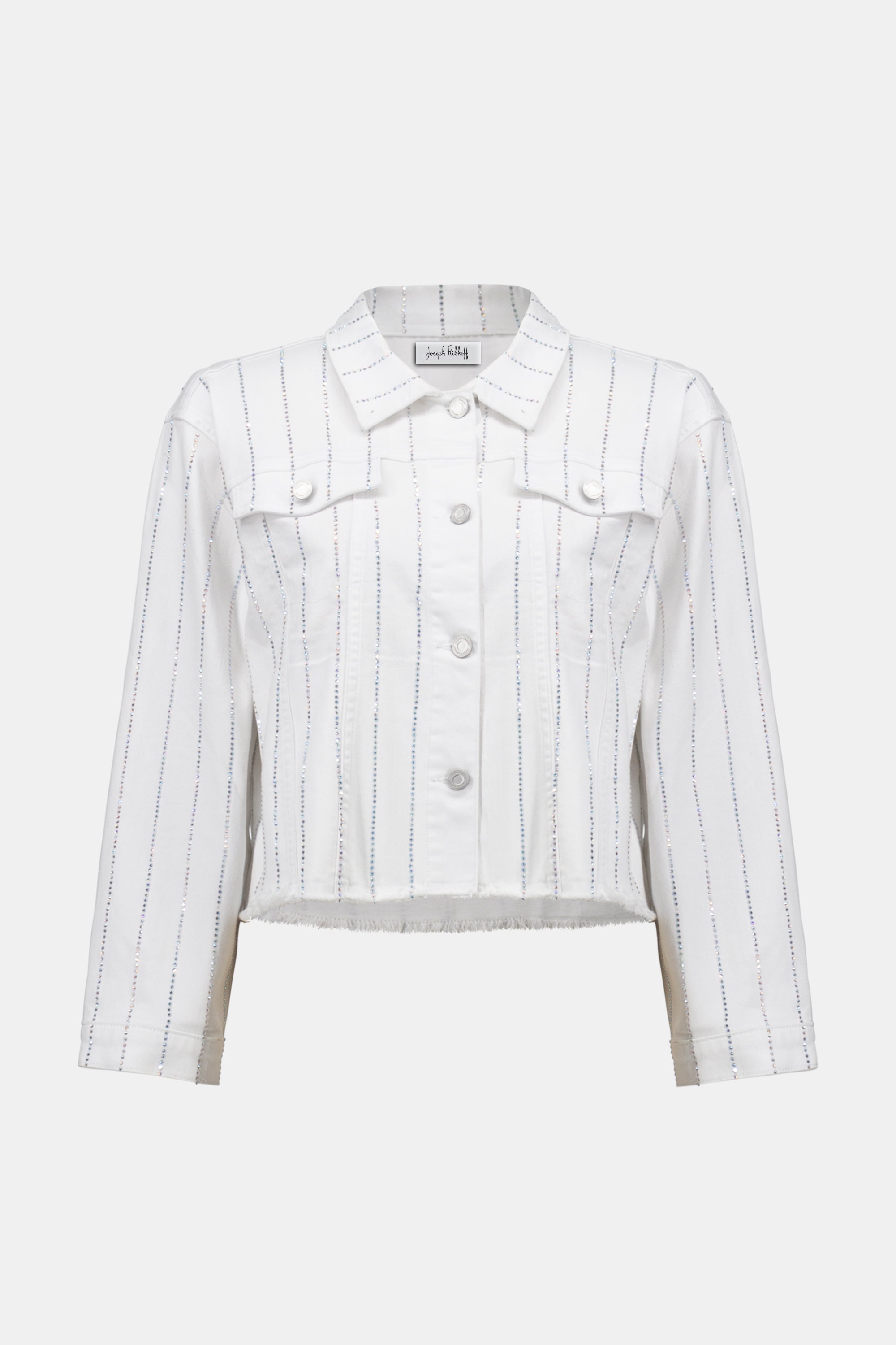 Joseph Ribkoff Denim Jacket With Rhinestones-261973