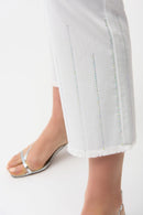 Joseph Ribkoff Straight Crop Jeans With Rhinestones-261945