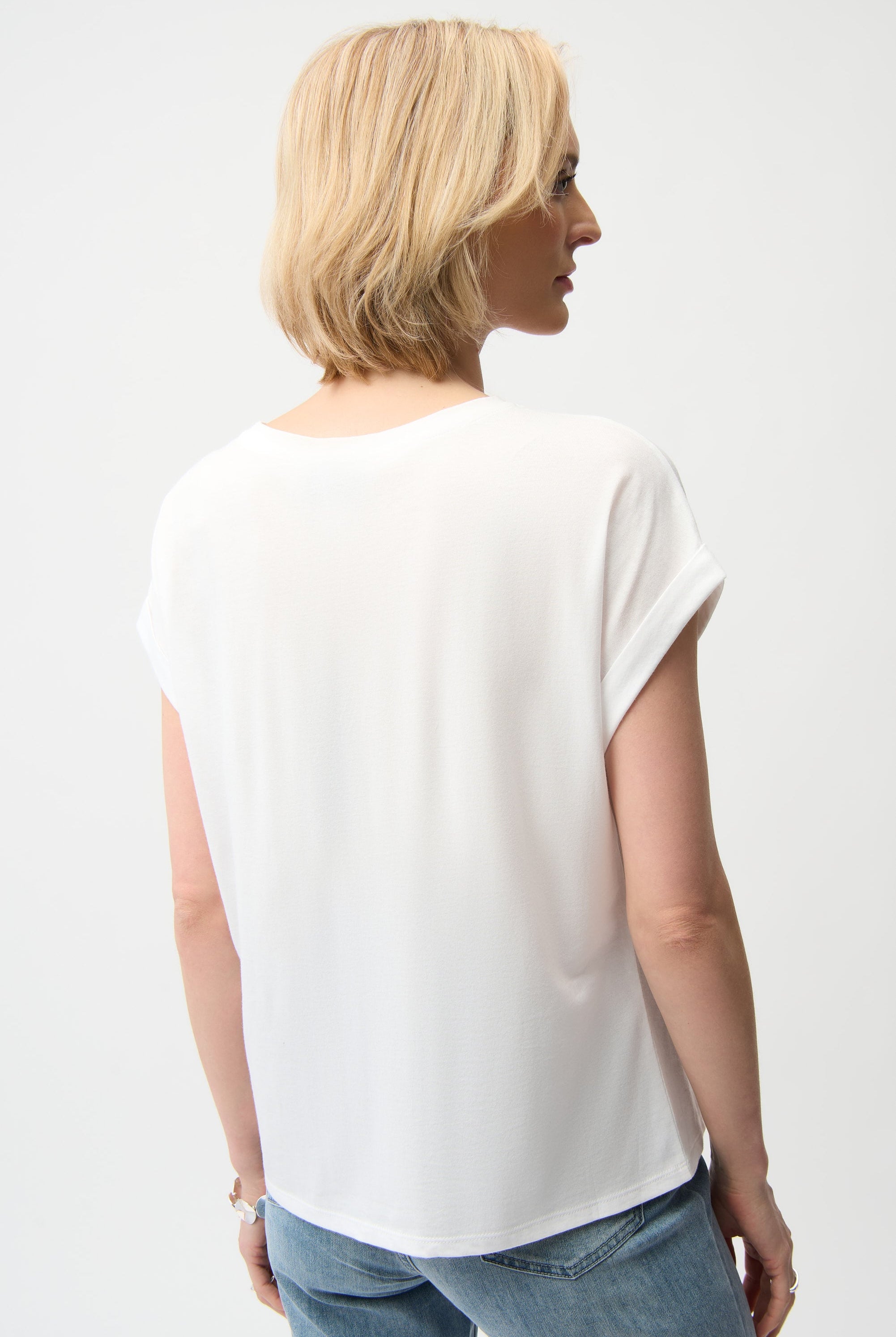 Cotton Boxy Crewneck T-Shirt
