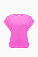 Joseph Ribkoff Cotton Boxy Crewneck T-Shirt-261999