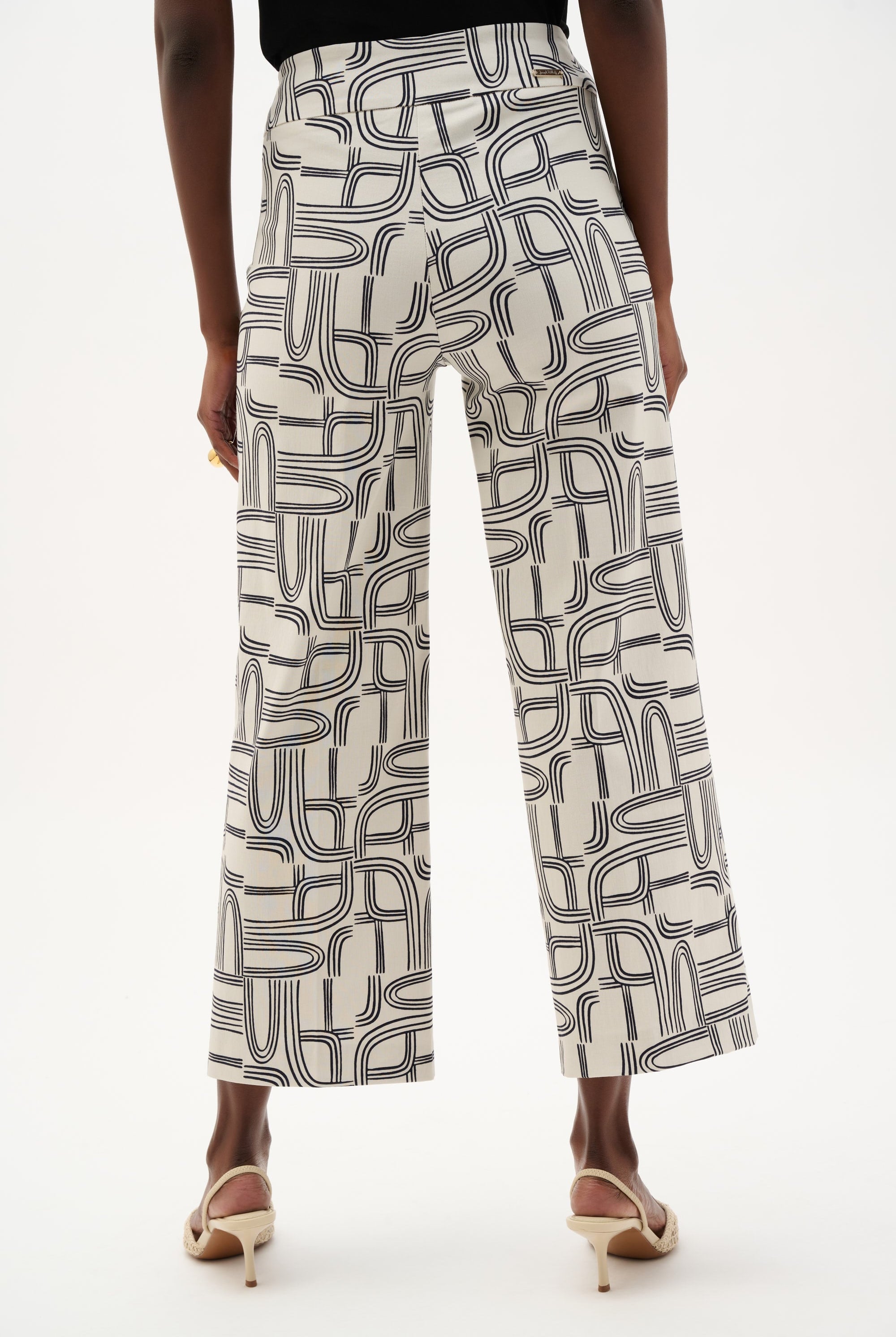 Millennium Geometric Print Wide Leg Pants