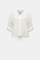 Joseph Ribkoff Woven Novelty Cocoon Blouse-262062