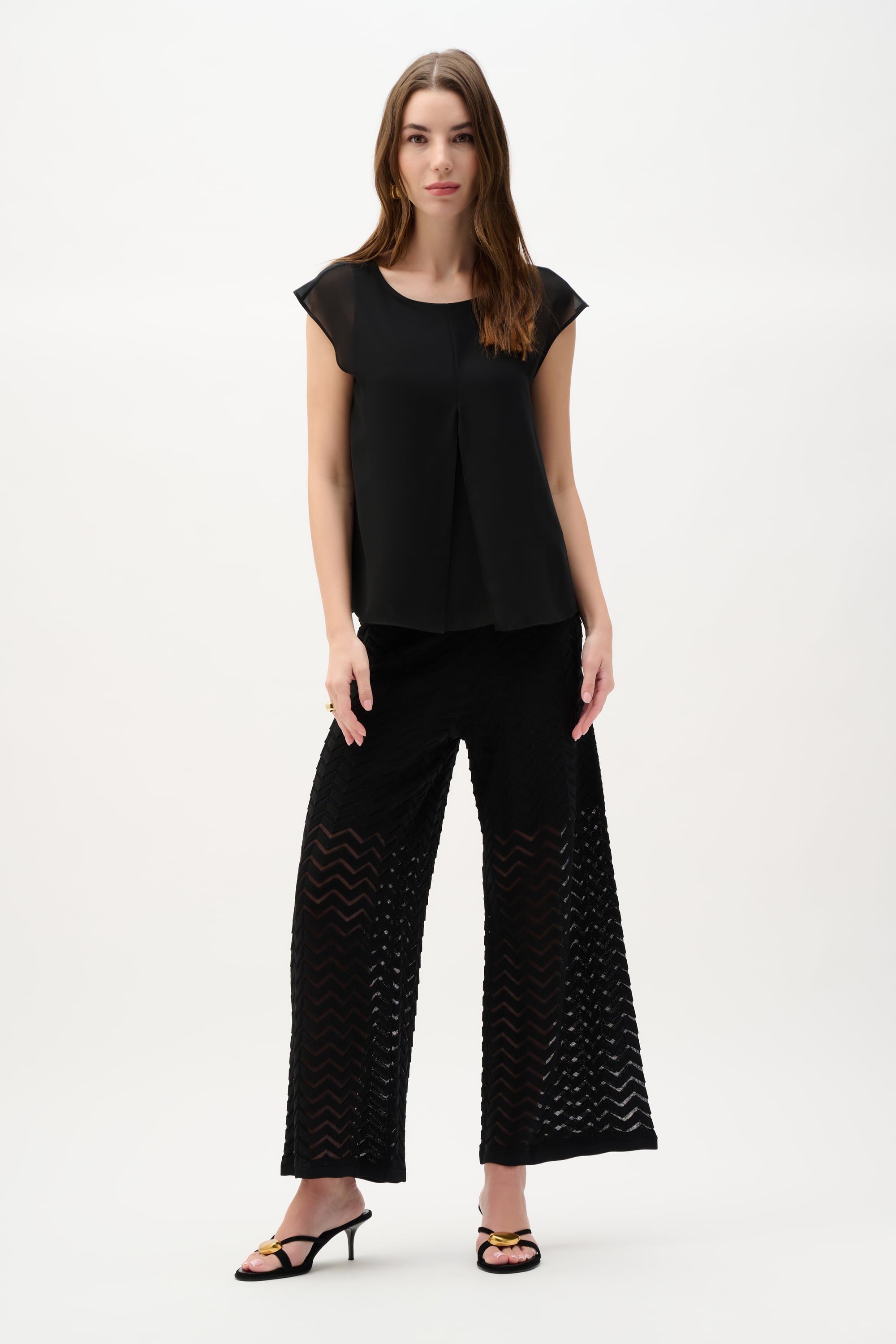 Chiffon And Georgette Trapeze Top