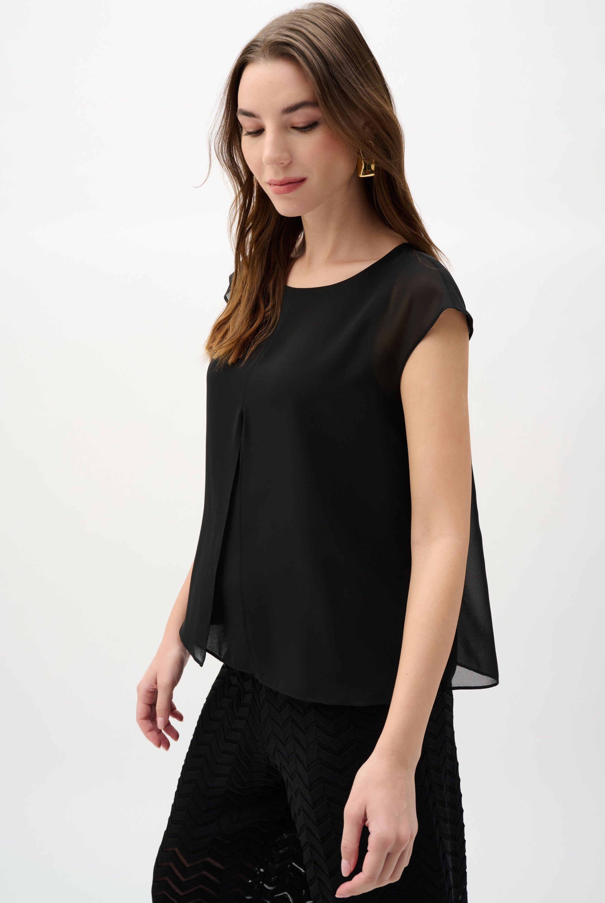 Chiffon And Georgette Trapeze Top