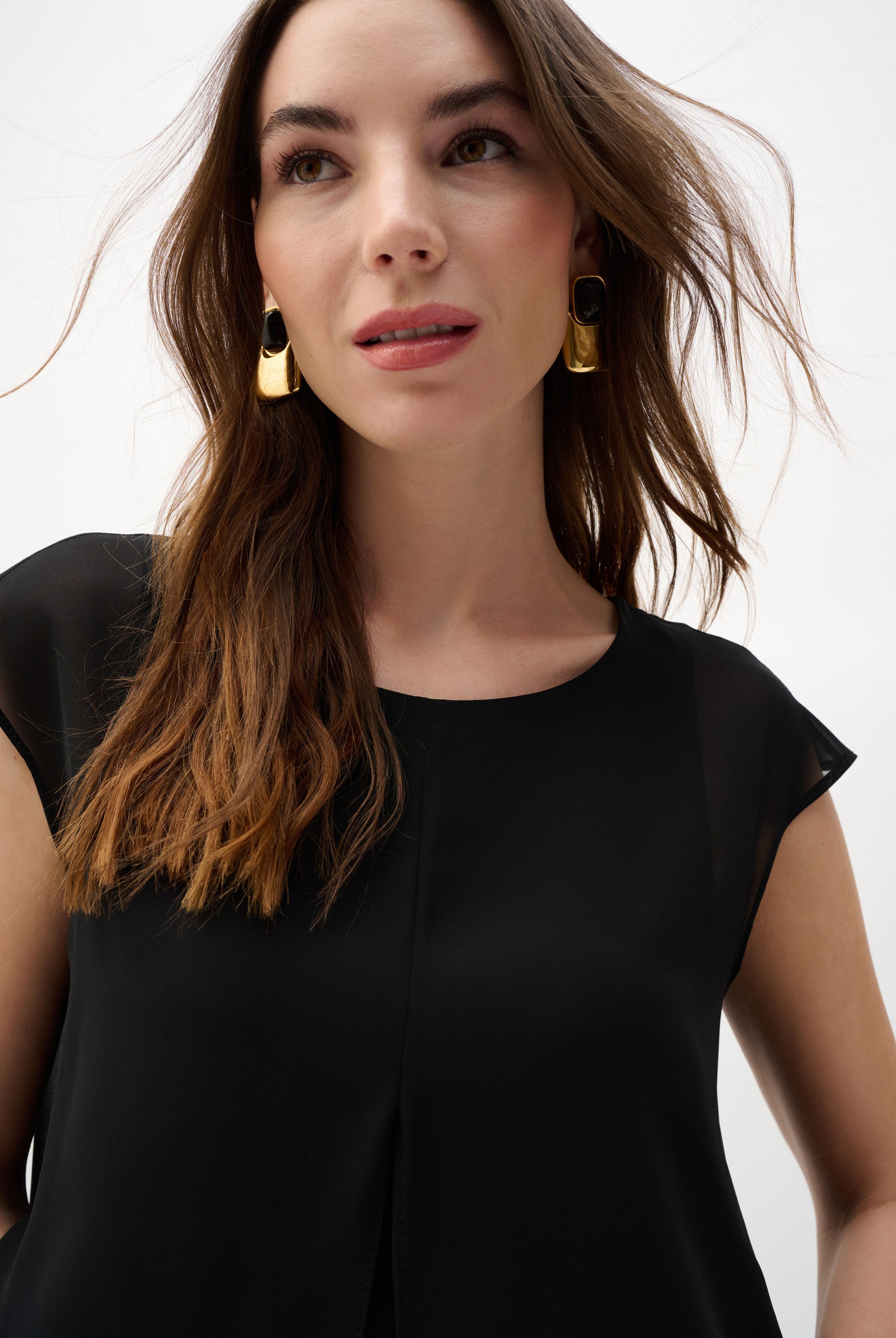 Chiffon And Georgette Trapeze Top