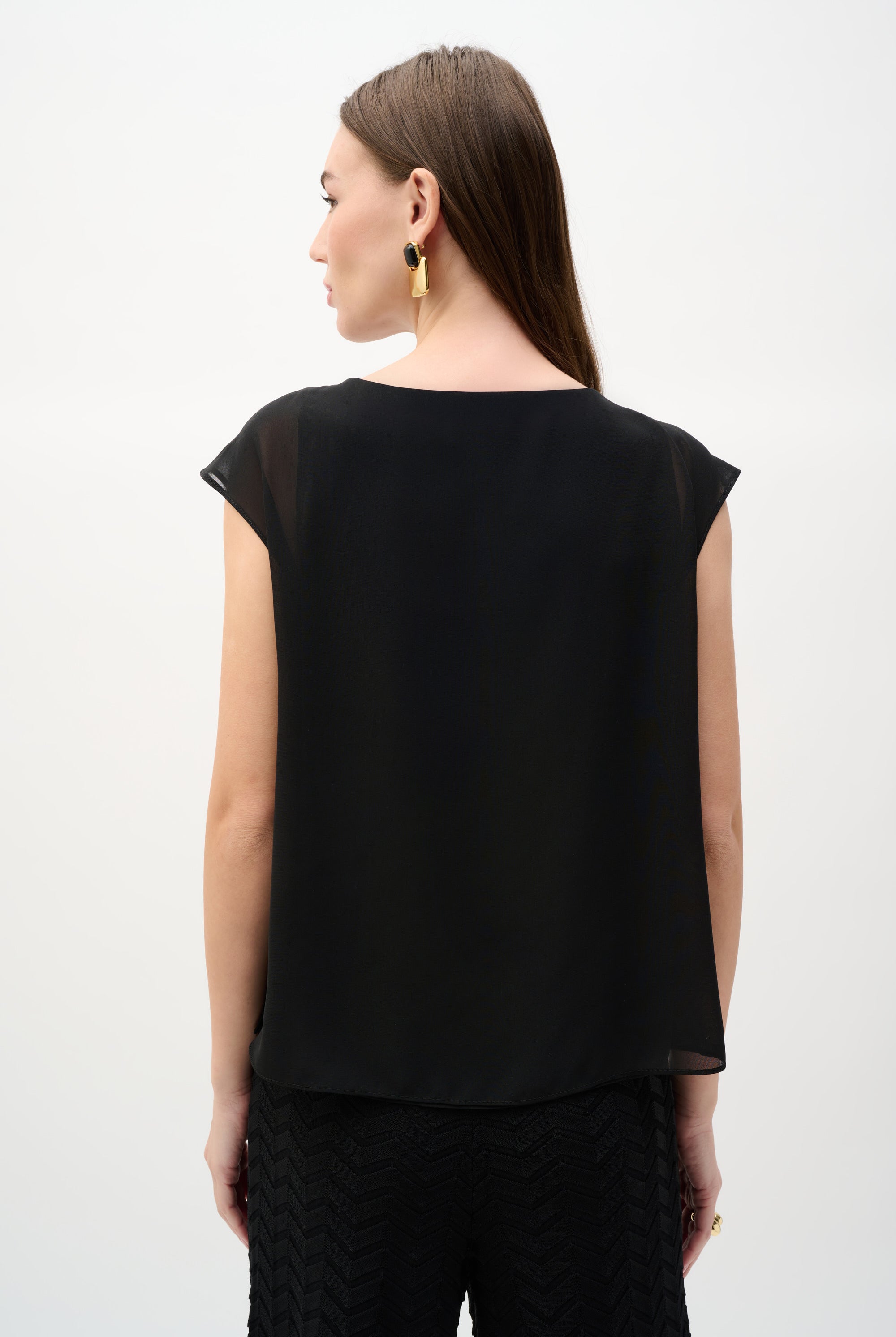 Chiffon And Georgette Trapeze Top