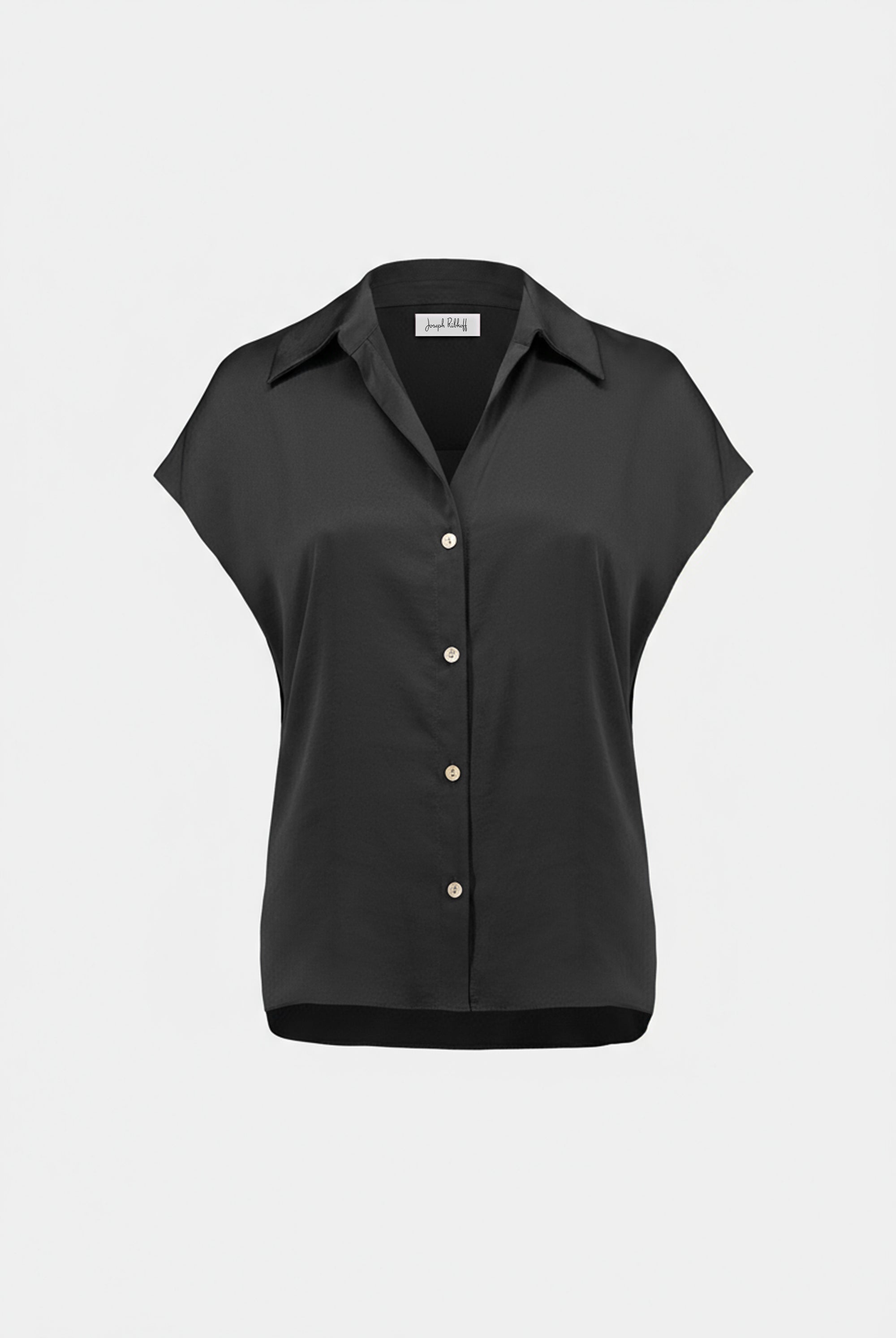 Recycled Satin Blouse With Dolman Sleeves