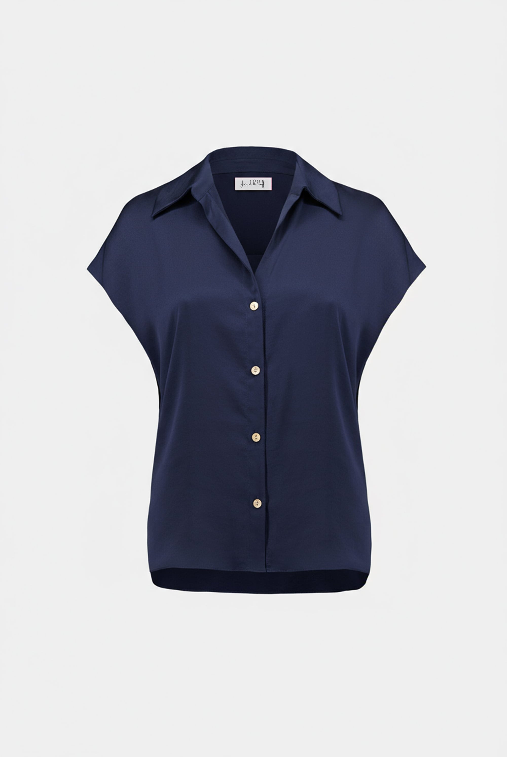 Recycled Satin Blouse With Dolman Sleeves