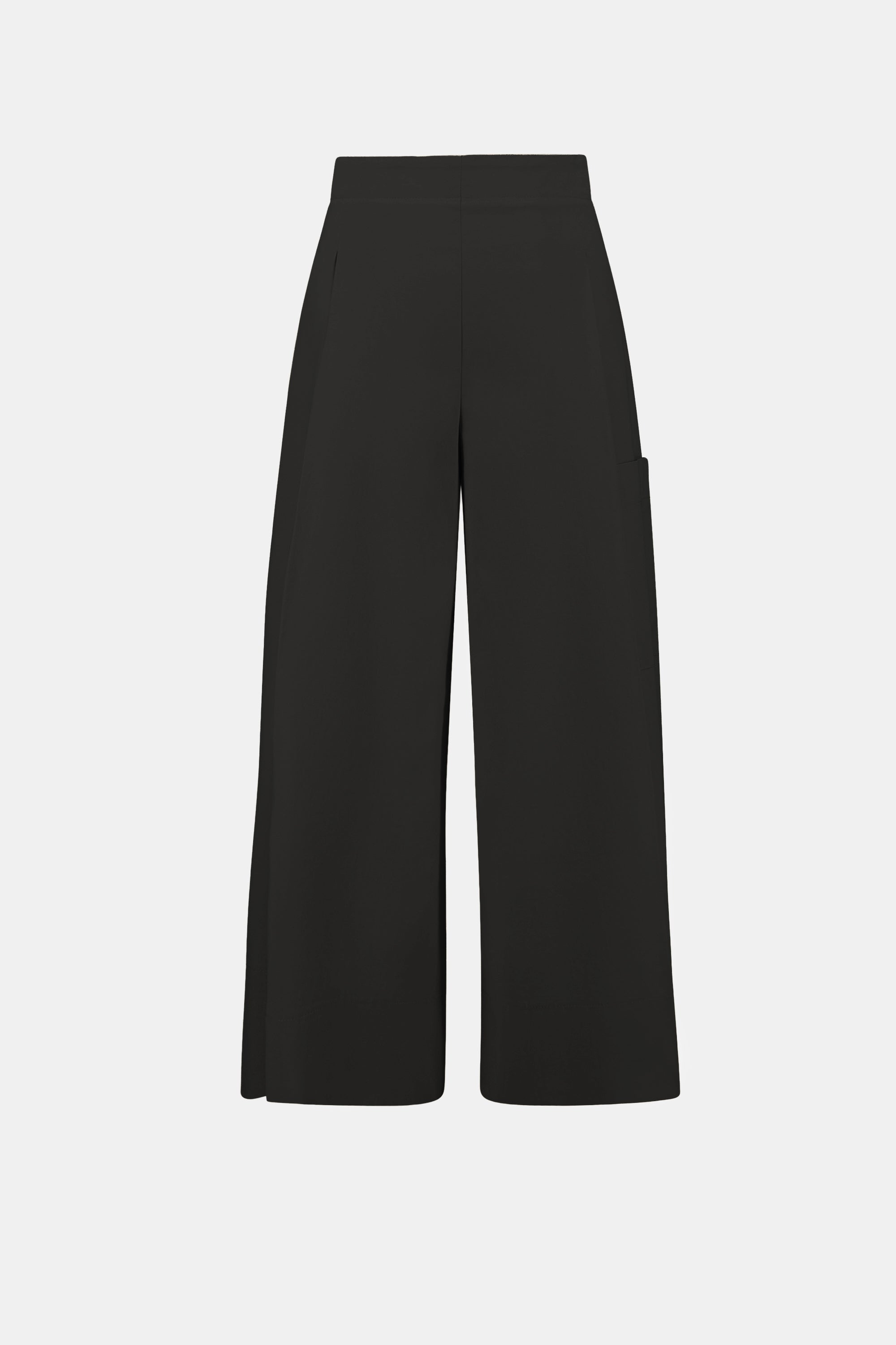 Stretch Poplin Pull-On Culotte Pants