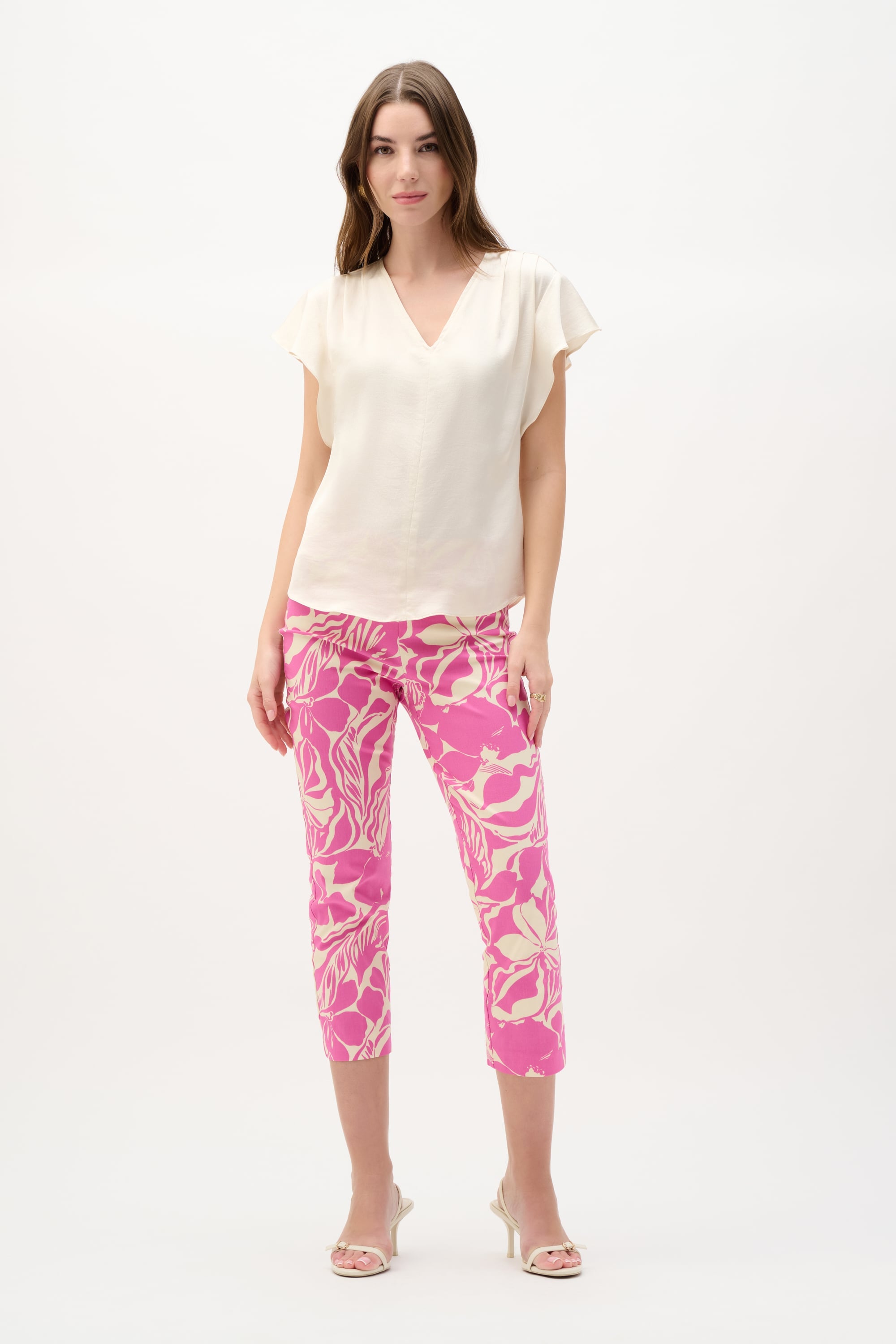Recycled Satin Top With Butterfly Sleeves