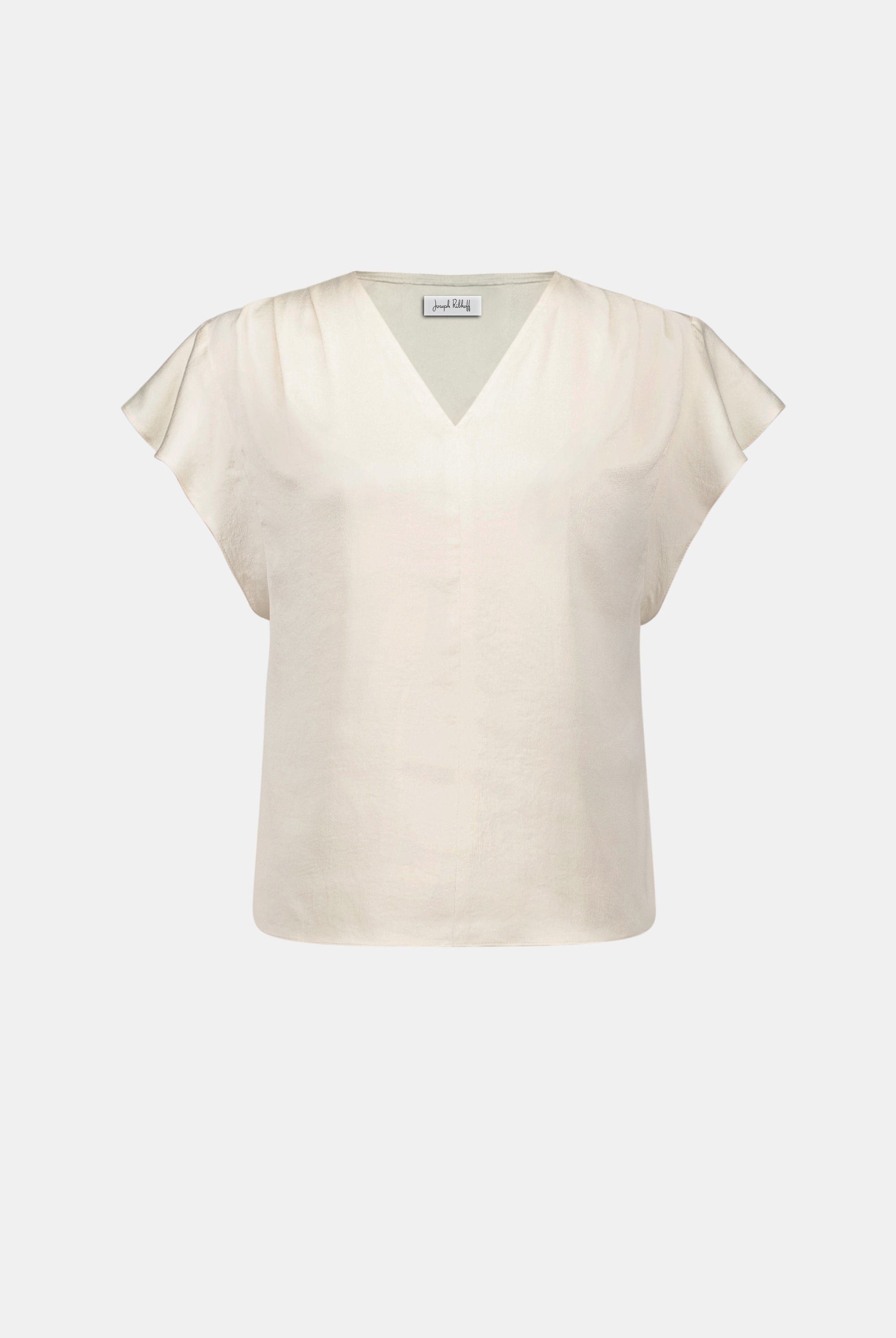 Recycled Satin Top With Butterfly Sleeves