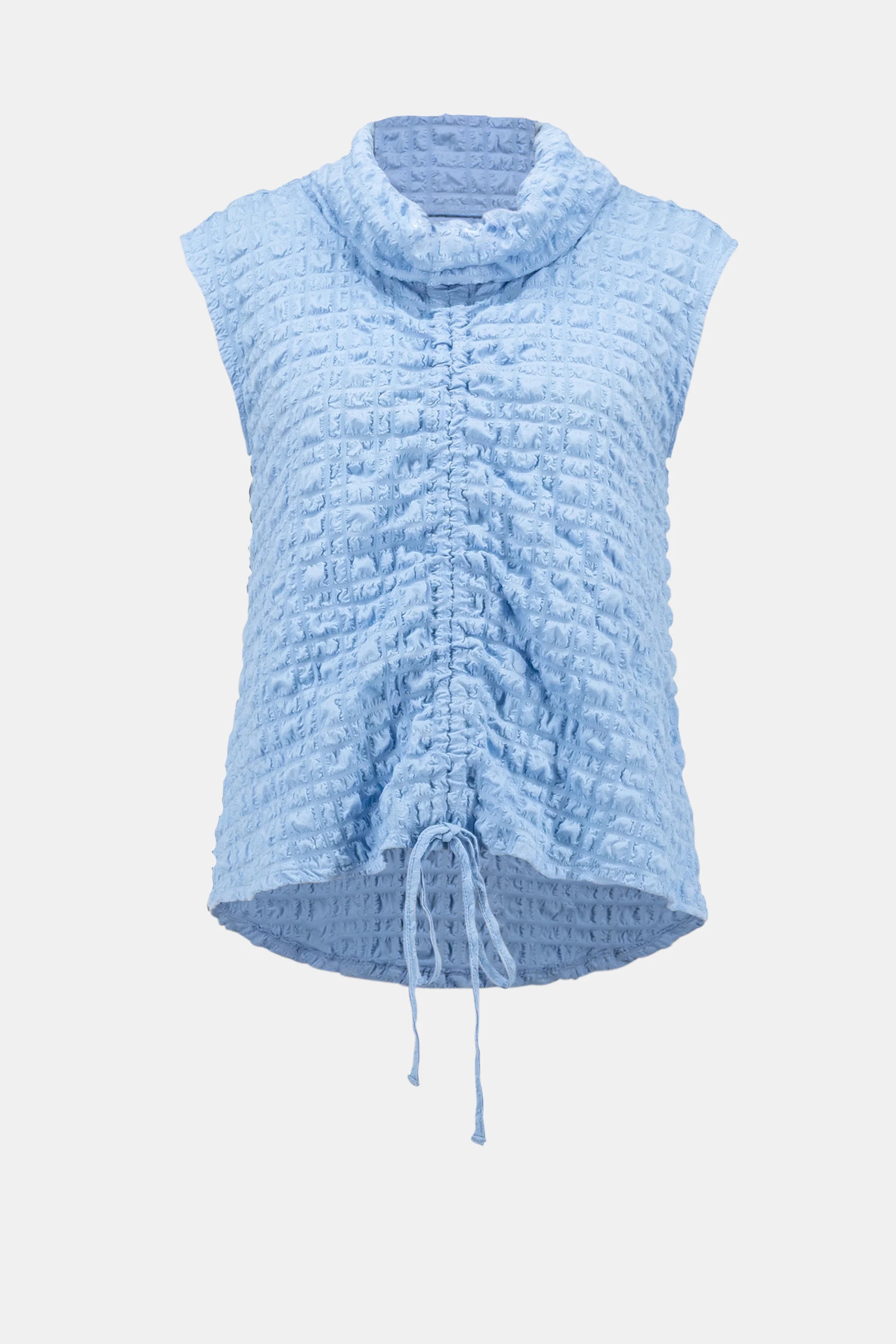 Joseph Ribkoff Bubble Jacquard Straight Top With Cowl Collar-262091