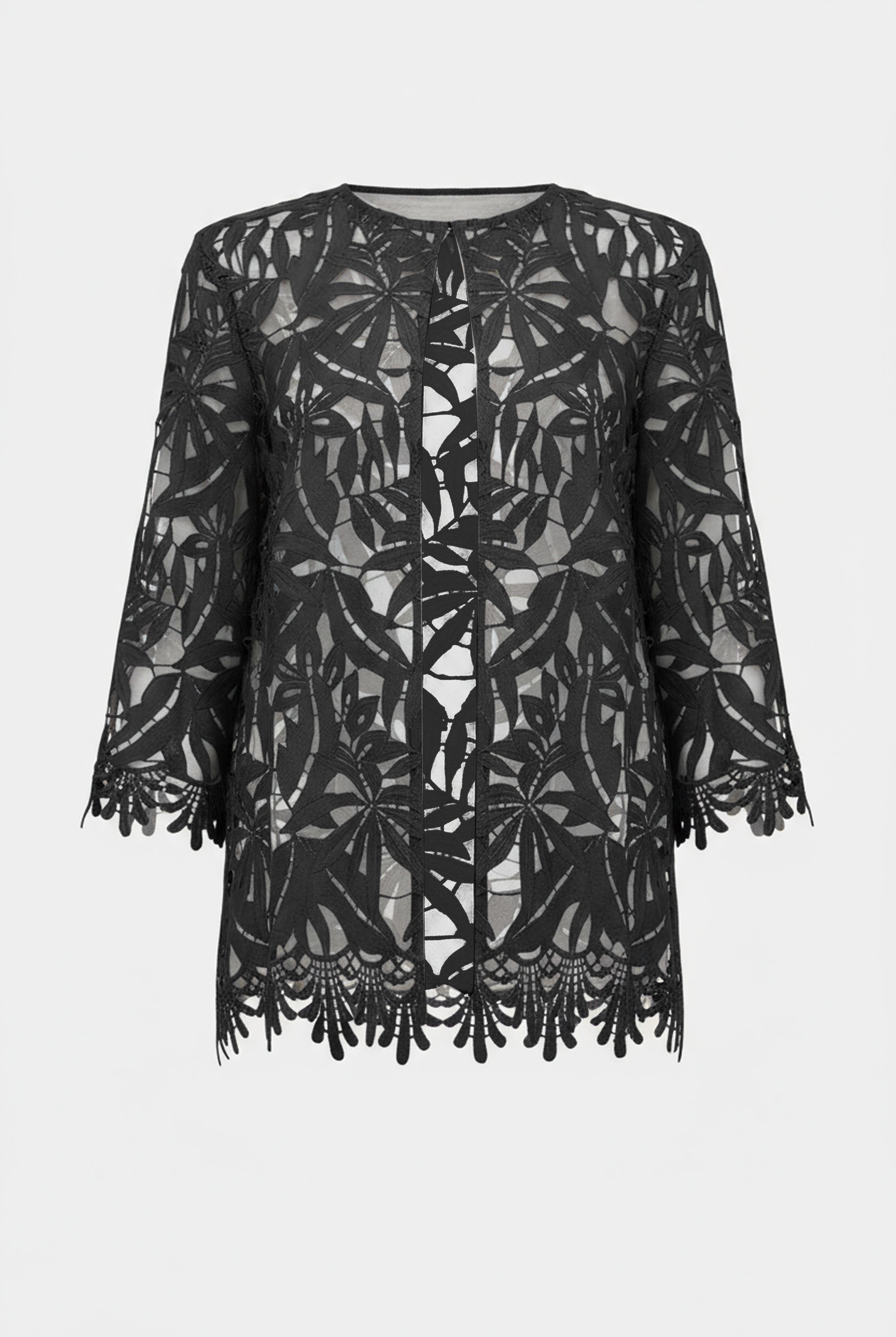 Guipure Lace Straight Cover-Up