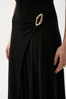 Joseph Ribkoff Silky Knit Culotte Pull-On Pants With Buckle Detail-262150