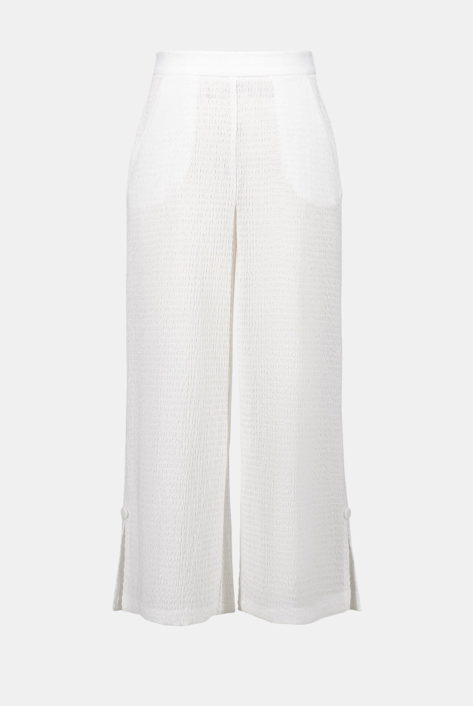Textured Knit Pull-on Culotte Pants