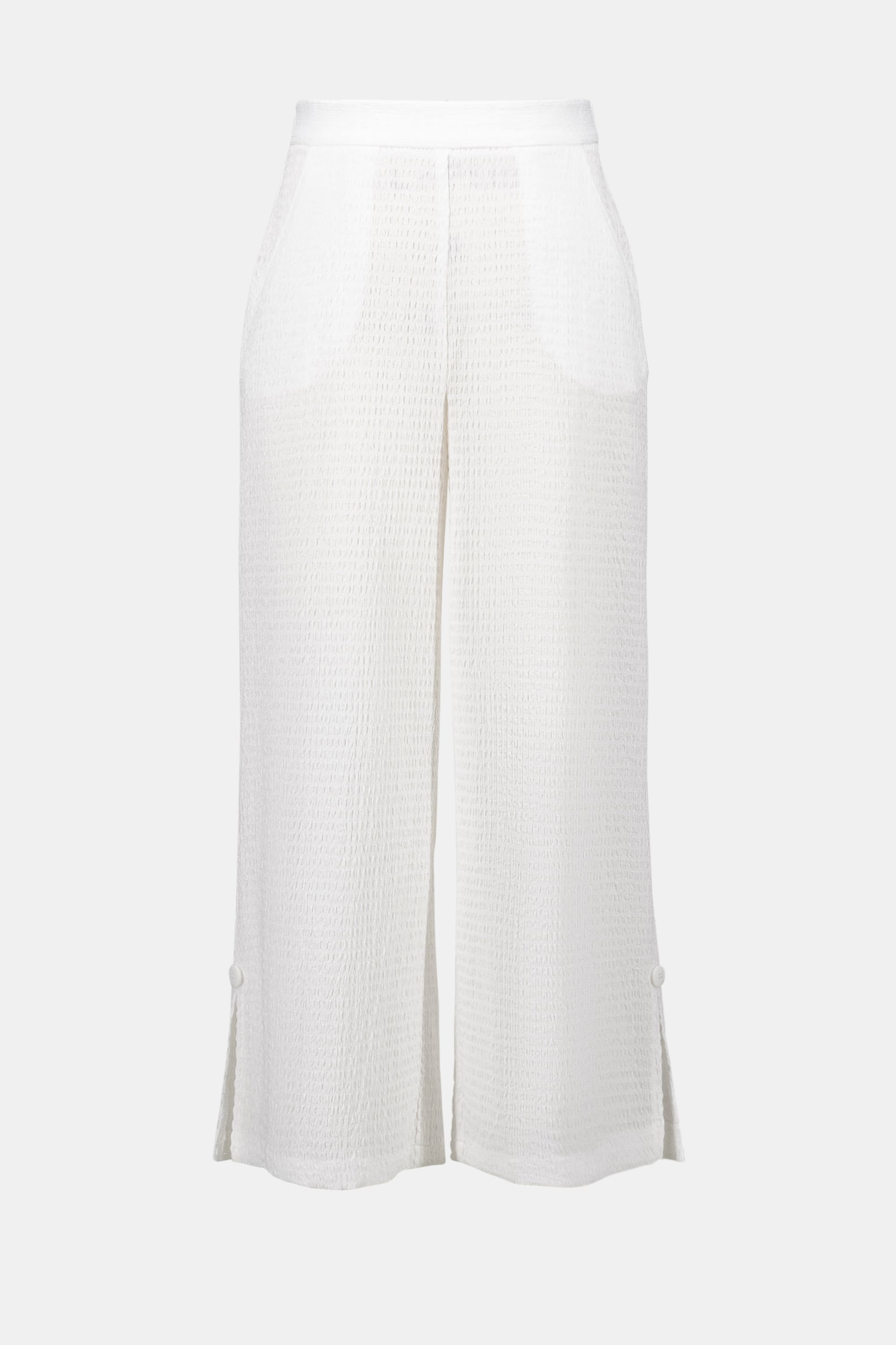 Textured Knit Pull-on Culotte Pants