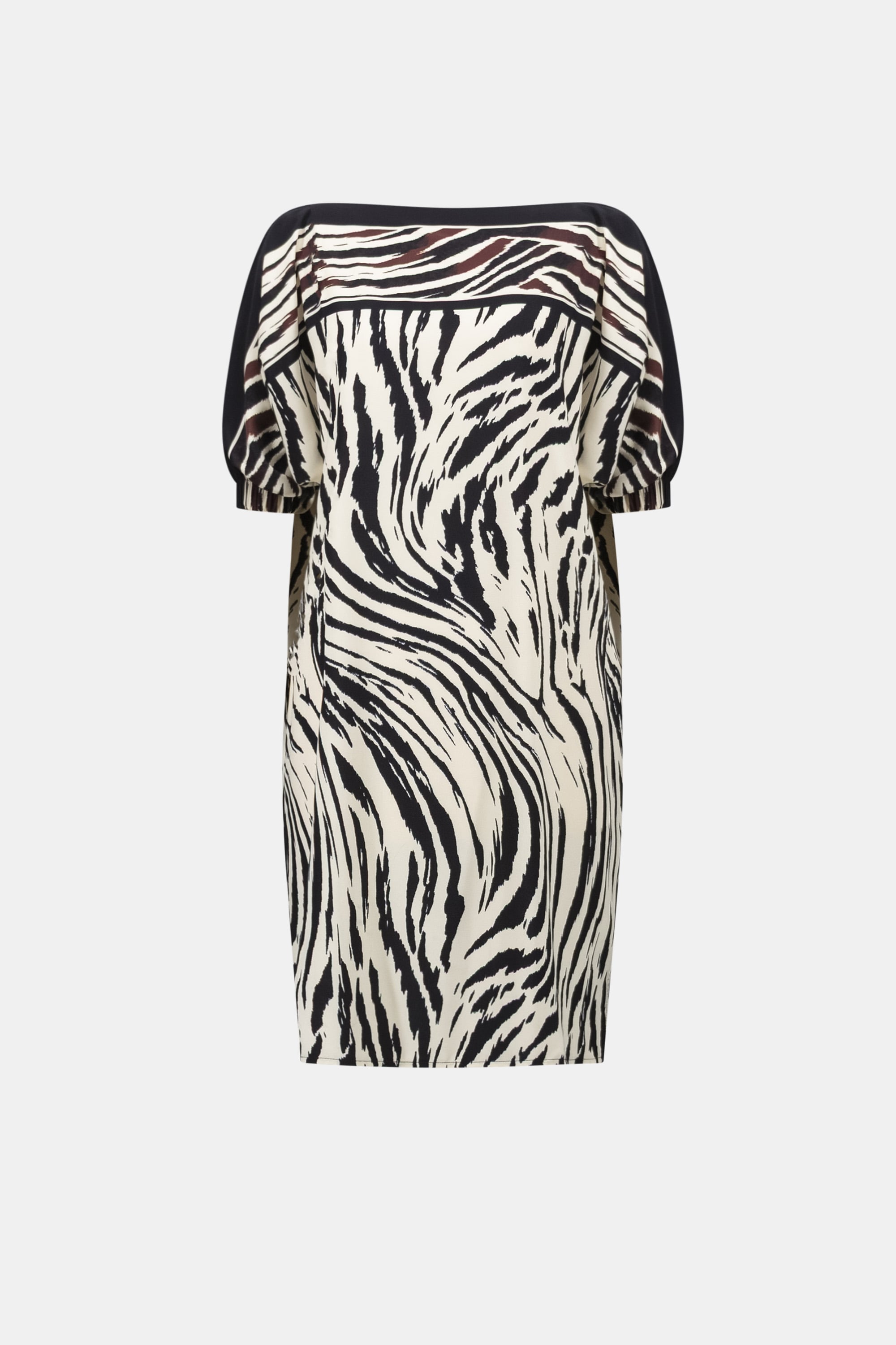 Recycled Woven Animal Print Straight Dress