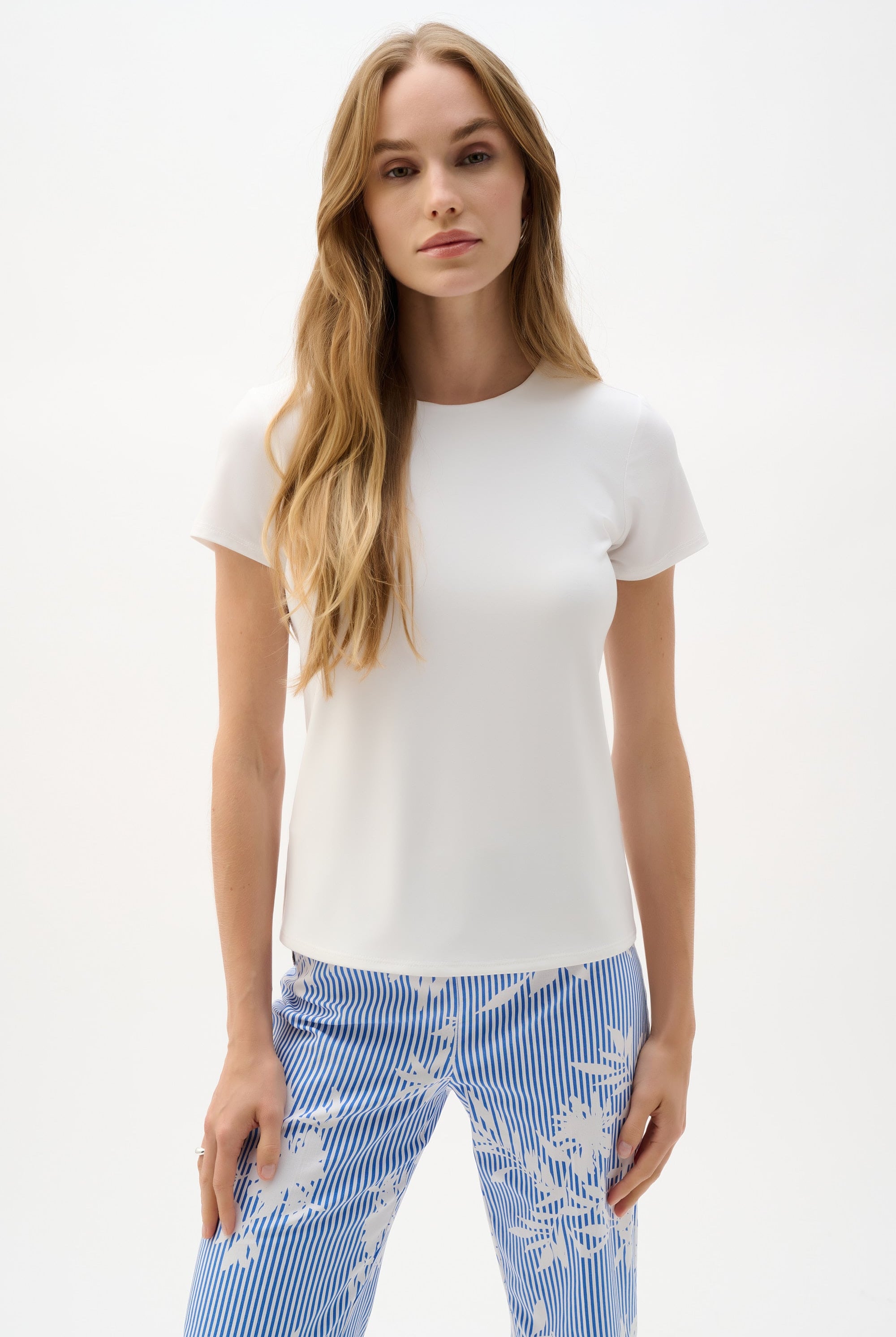 Silky Knit Fitted T-Shirt